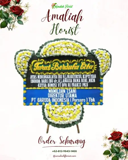Papan Bunga Duka Wedding View Laut Merak