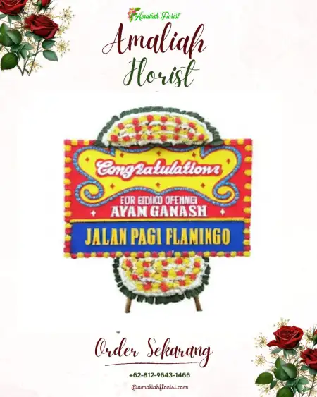 Sewa Papan Bunga Wedding View Laut Merak